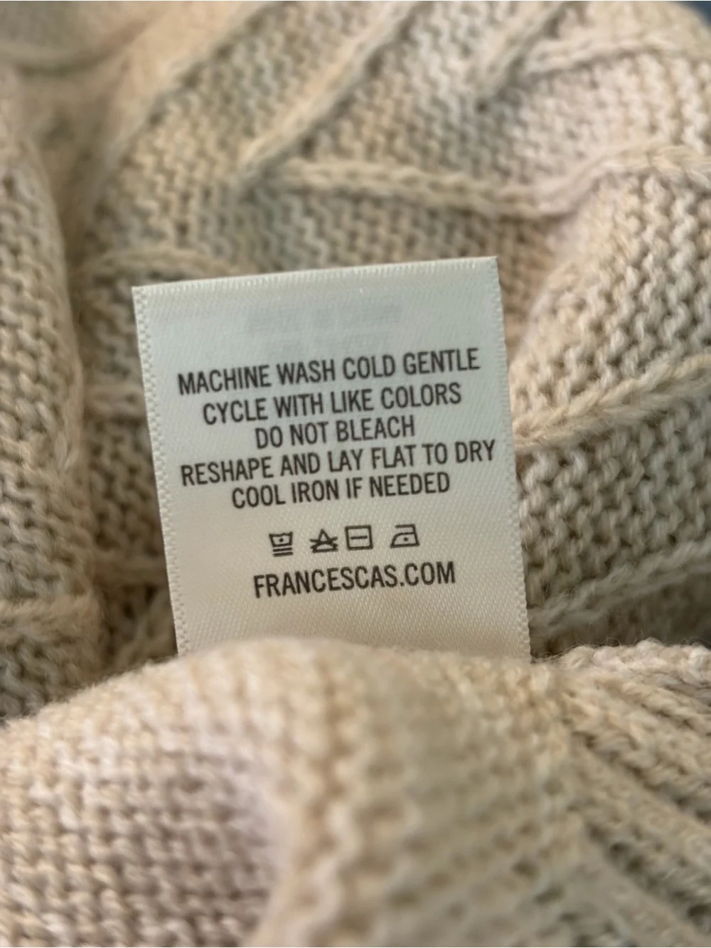 Jun & Ivy Chevron Knit Sweater Dress Oatmeal Small - Picture 8 of 8